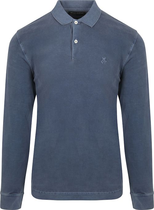 Marc O'Polo Longsleeve Polo Shirt Dark Blue Product
