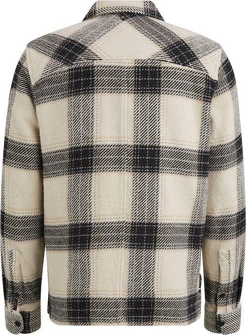 PME Legend Overshirt Heavy Yarn Checks Ecru Product / Achterkant
