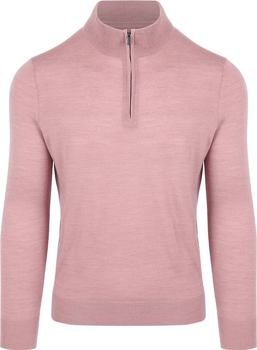 Suitable Merino Half Zip Sweater Pink Product