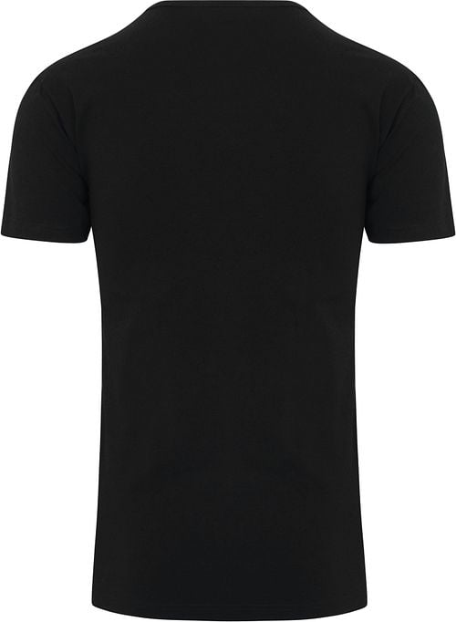Alan Red Ottawa T-shirt Stretch Zwart (2Pack) Product / Achterkant
