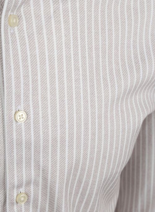 Desoto Shirt Kent Stripes Beige Product / Detail