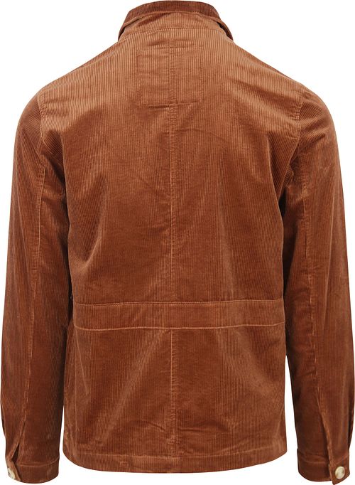 Blue Industry Overshirt Cord Cognac Product / Achterkant