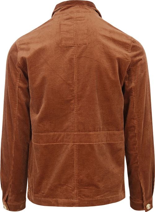 Blue Industry Overshirt Corduroy Cognac Product / Achterkant