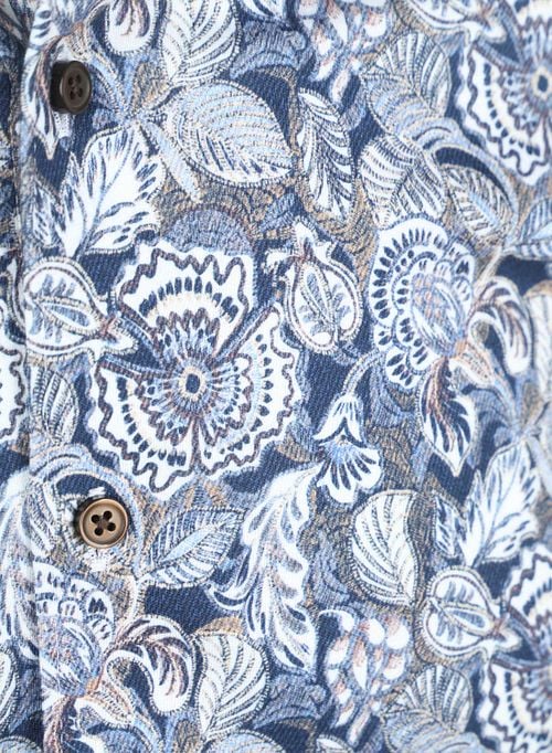 Desoto Shirt Print Floral Blue Product / Detail