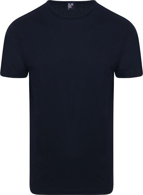 Alan Red Derby R-Neck T-Shirt Navy (2Pack) Product