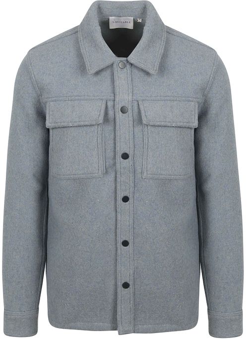 Suitable Overshirt Wool Blend Blau Product
