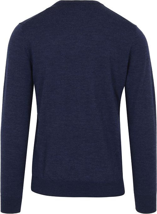 Suitable Pullover V-Neck Merino Kobalt Blau