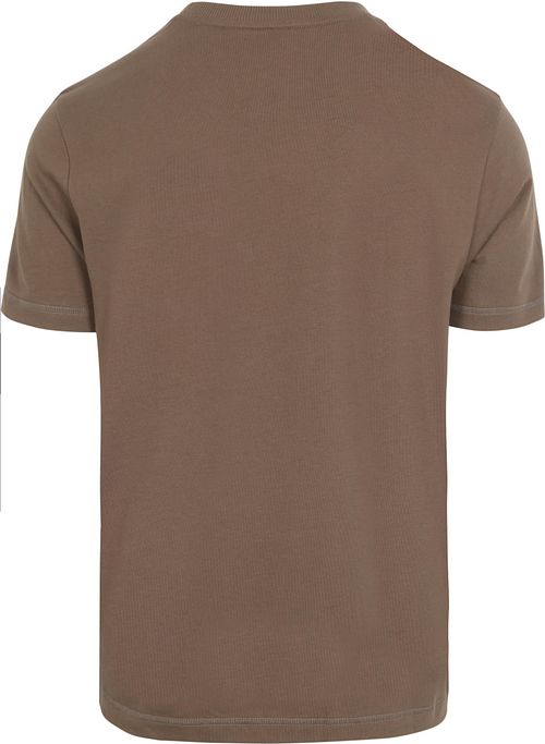 BOSS T-shirt Logo Brown Product / Achterkant