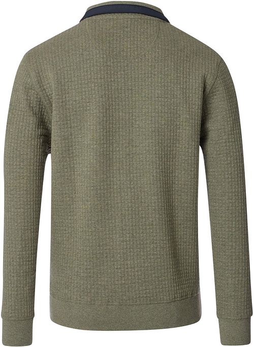 Casa Moda Strickjacke Zip Grün Product / Achterkant