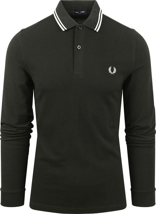 Fred Perry Langarm-Poloshirt Dunkelgrün T50 Product