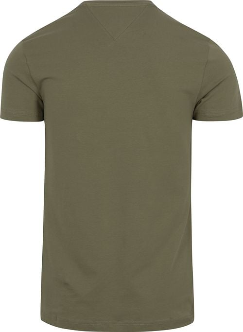 Tommy Hilfiger T-shirt Essential Army Product / Achterkant