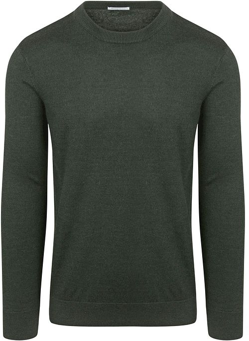 KnowledgeCotton Apparel Pullover Wool Dark Green Product