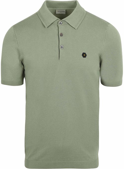 No Excess Knitted Poloshirt Vert Product