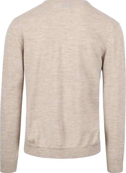 Olymp Casual Trui Wol Beige Product / Achterkant