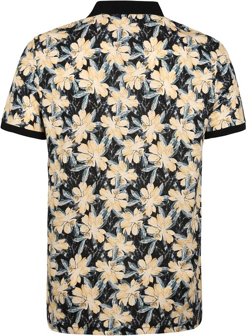 Suitable Polo Floral Dark Blue Navy Product / Achterkant