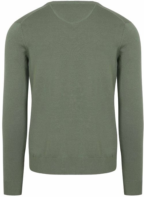 Suitable Respect Bio-Baumwolle Pullover Vinir Mid Grün Product / Achterkant