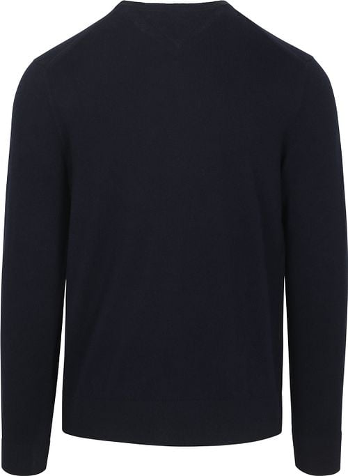 Tommy Hilfiger Pullover Cotton Kashmir Navy Product / Achterkant