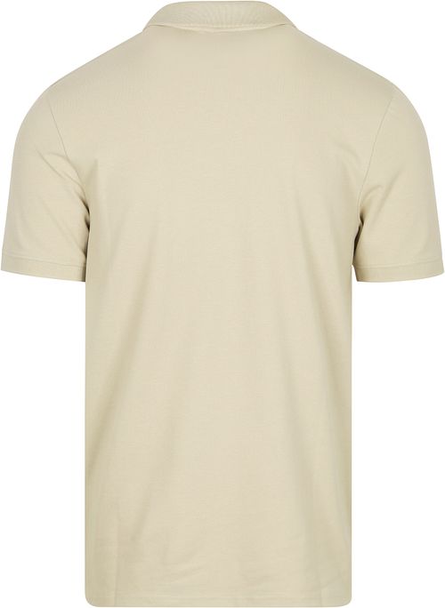 Lyle and Scott Polo Plain Grey Taupe Product / Achterkant