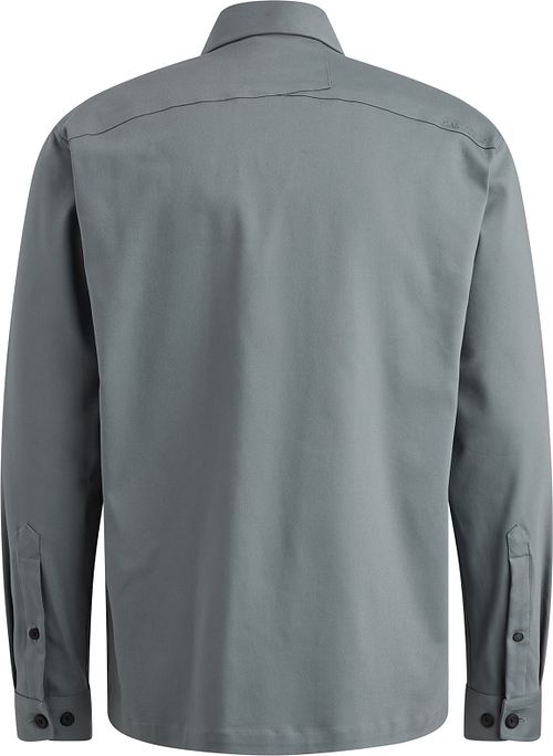 Cast Iron Tech Overshirt Stormy Bleu Product / Achterkant