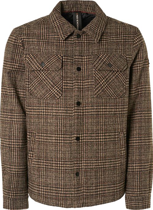 No Excess Cardigan Carreaux Kaki Product
