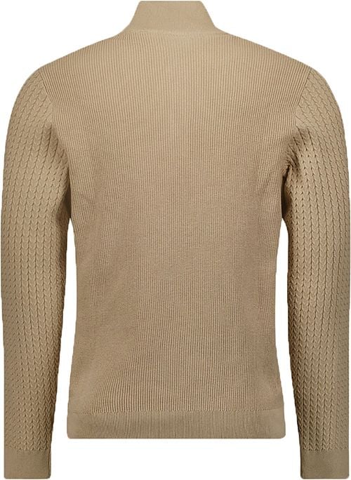 No Excess Mocker Pullover Beige Product / Achterkant