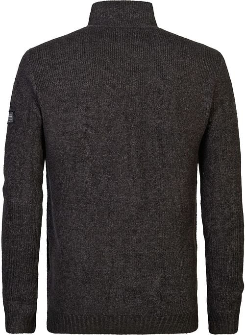 Petrol Cardigan Sitka Black Product / Achterkant