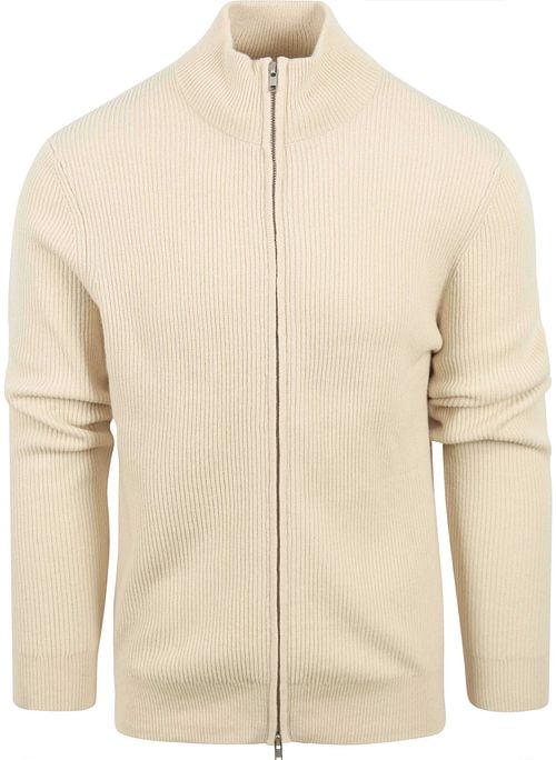 Profuomo Cardigan Wool Mix Ecru Product