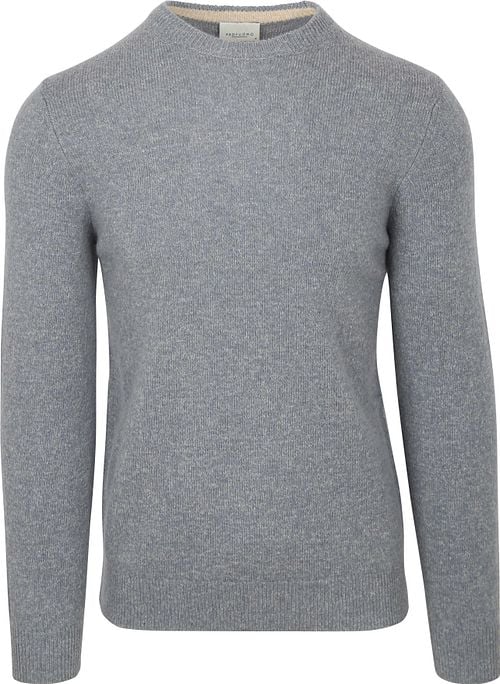 Profuomo Pullover Wol Blend Blauw