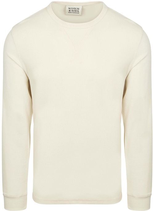 Scotch and Soda Longsleeve Waffle T-Shirt Ecru Product