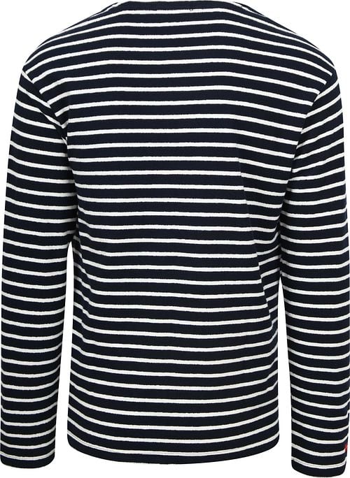 Scotch and Soda Pullover Bandana Dunkelblau Gestreift Product / Achterkant