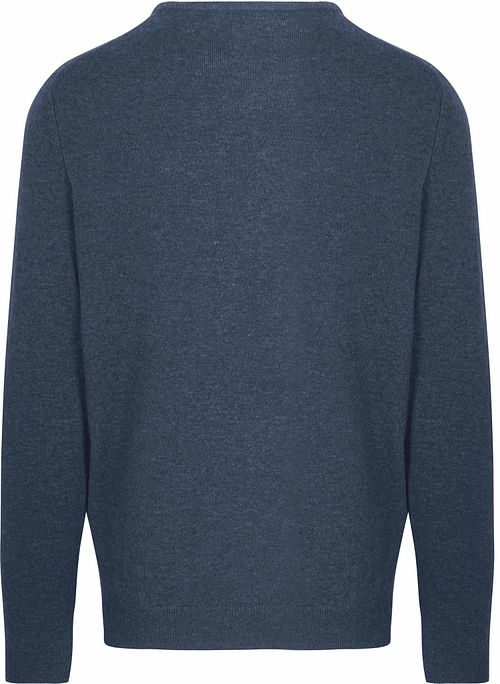 Steppin' Out Pullover Merino Wool Cobalt Blue Product / Achterkant