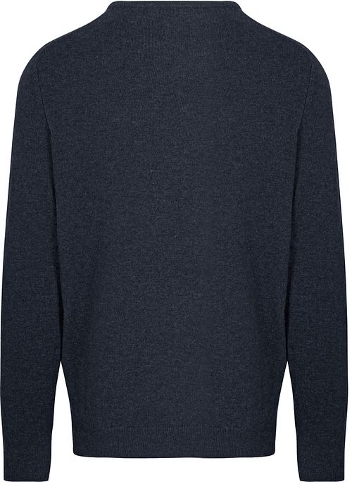 Steppin' Out Pullover V-Neck Merino Wool Navy Product / Achterkant