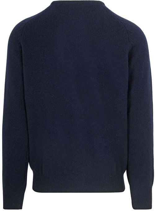 Steppin' Out Trui Lamswol Navy Product / Achterkant