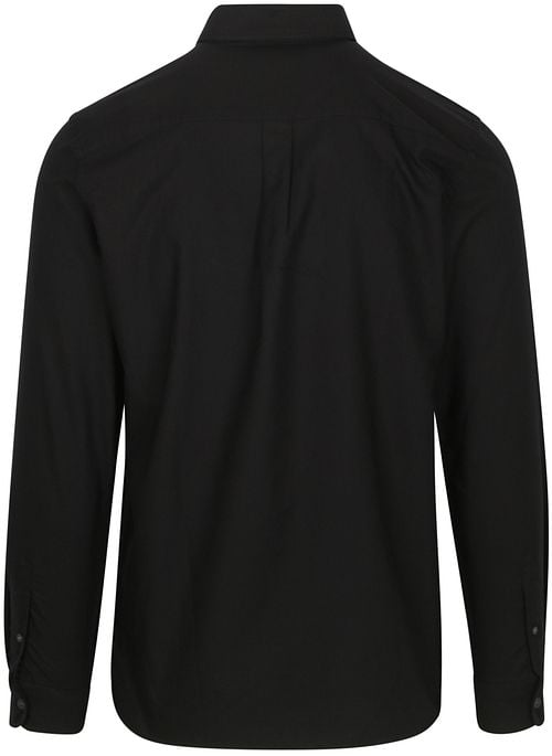 Lyle & Scott Shirt Plain Oxford Black Product / Achterkant