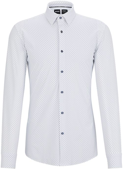 BOSS Hank Shirt Stretch Print White Product