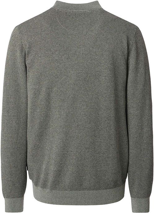 Casa Moda Pullover Zip Structure Green Product / Achterkant