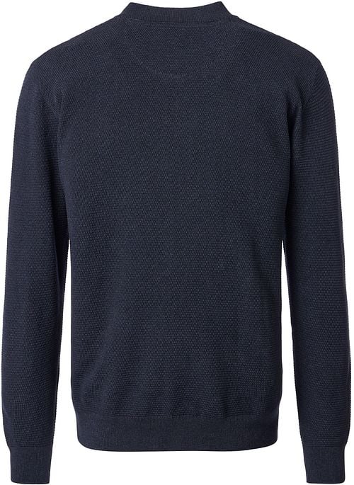 Casa Moda Pullover Zip Structure Navy Product / Achterkant