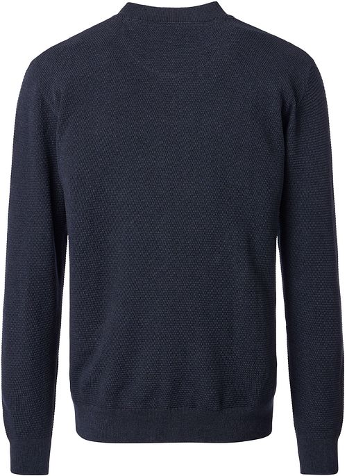 Casa Moda Strickjacke Zip Structure Navy Product / Achterkant