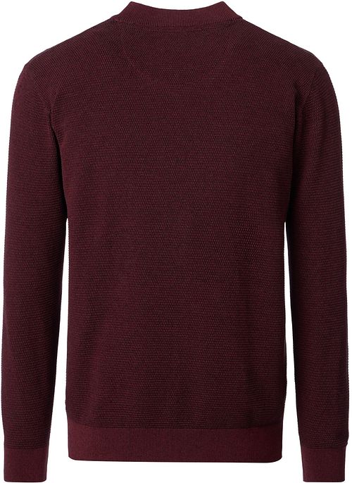 Casa Moda Strickjacke Zip Structure Bordeaux Product / Achterkant