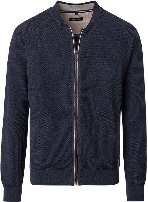 Casa Moda Vest Zip Structure Navy Product