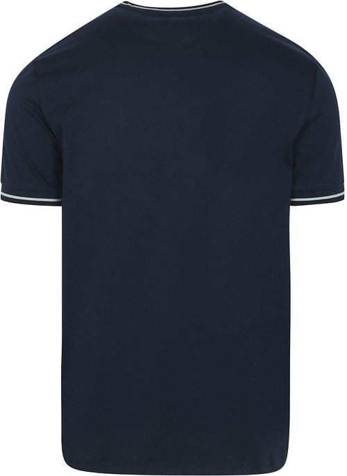 Fred Perry M1588 Twin Tipped T Shirt marine Product / Achterkant