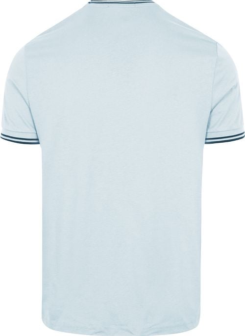 Fred Perry T-Shirt M1588 Lichtblauw V08 Product / Achterkant