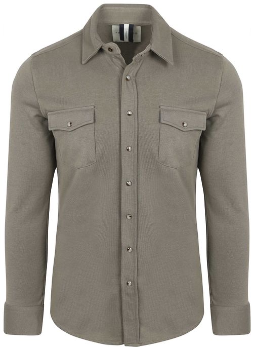 Profuomo Overshirt Western Jersey Olivgrün Product