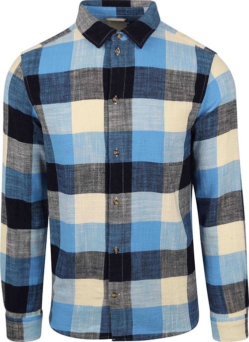 WissenBaumwolle Bekleidung Hemd Blau Kariert Product