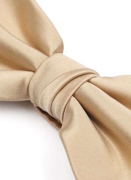 Suitable Satin Bow Tie Beige Product / Detail