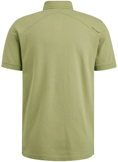Cast Iron Polo Shirt Popcorn Green Product / Achterkant