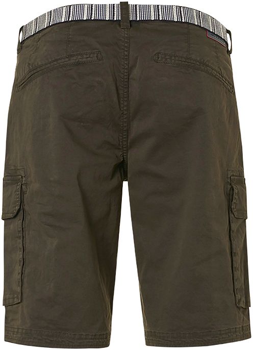 No Excess Short Garment Dyed Olive Product / Achterkant