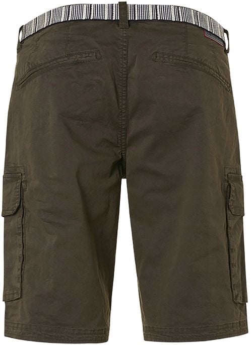 No Excess Short Garment Dyed Olive Product / Achterkant