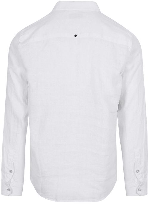 No Excess Shirt Linen White Product / Achterkant