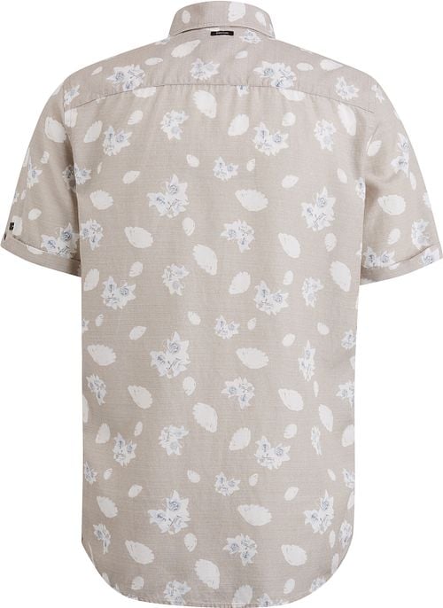 Vanguard Short Sleeve Overhemd Linnen Beige Product / Achterkant